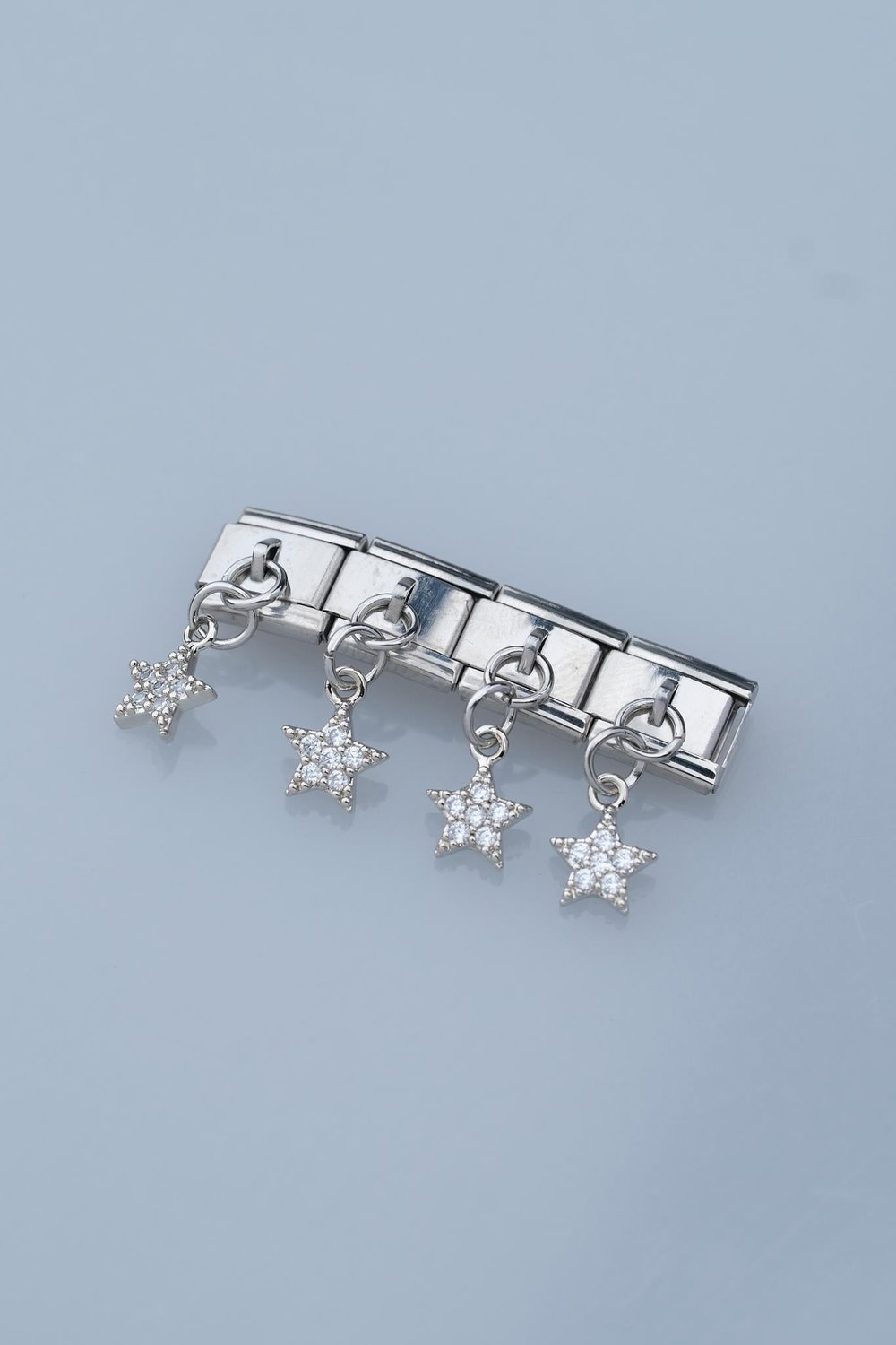 Zirkon Taşlı Mini Kalp Figürlü Sallantılı Nomination Charm