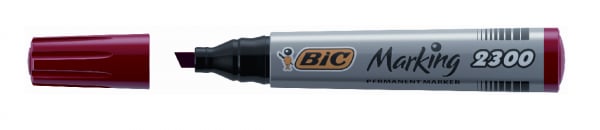 BİC MARKÖR 2000 KESİK UÇ 12 li KIRMIZI