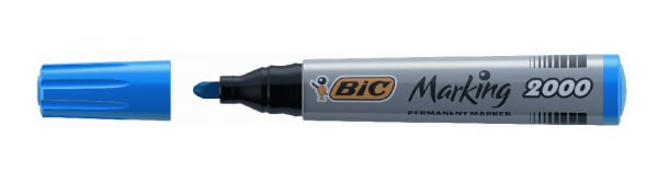 BİC MARKÖR 2000 YUVARLAK UÇ 12 li MAVİ