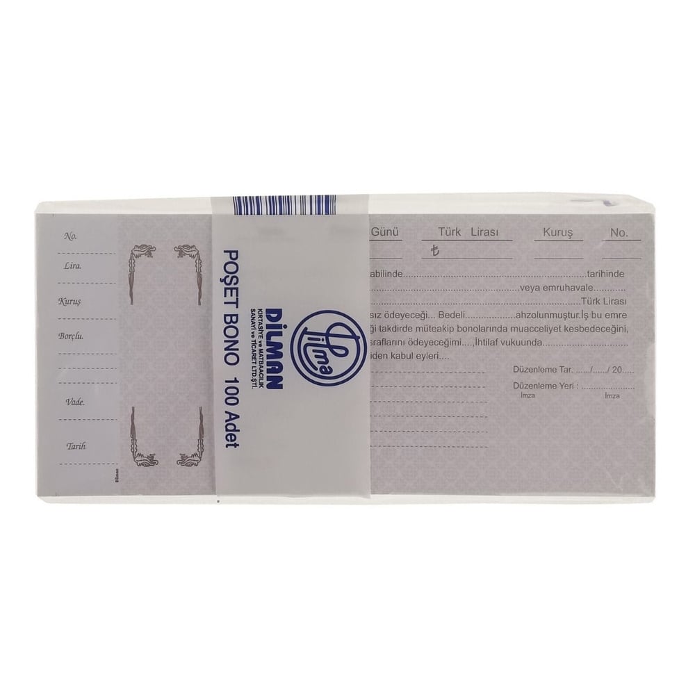 DİLMAN SENET KAĞIDI 100 LÜ
