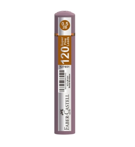 FABER MİN GRIP 0.5MM 2B 60MM 120Lİ BORDO 127631