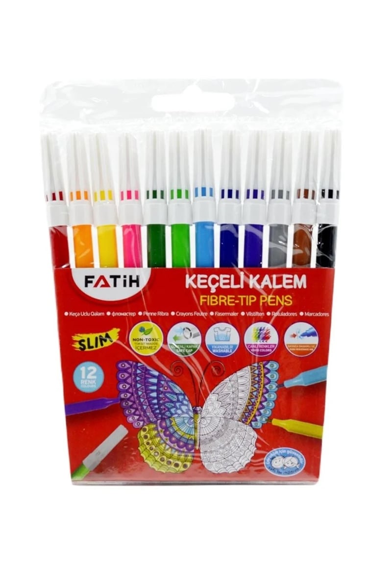 FATİH KEÇELİ KALEM 12 RENK 34015