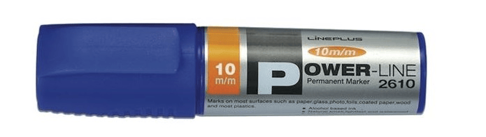 LİNEPLUS 2610 100 mm PERMANENT KALEM MAVİ 12 Lİ