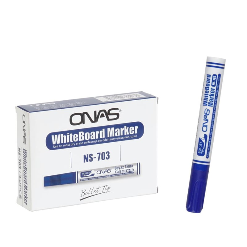 ONAS NS-703 TAHTA KALEMİ MAVİ 12 Lİ