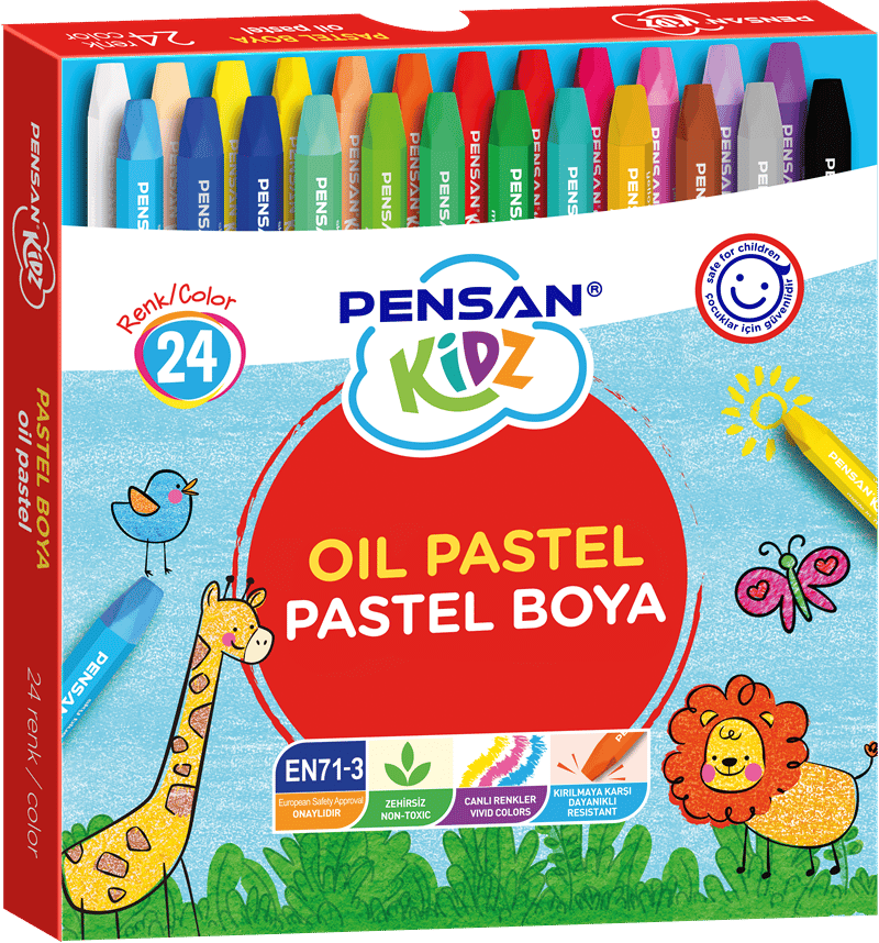 PENSAN PASTEL BOYA 24 RENK