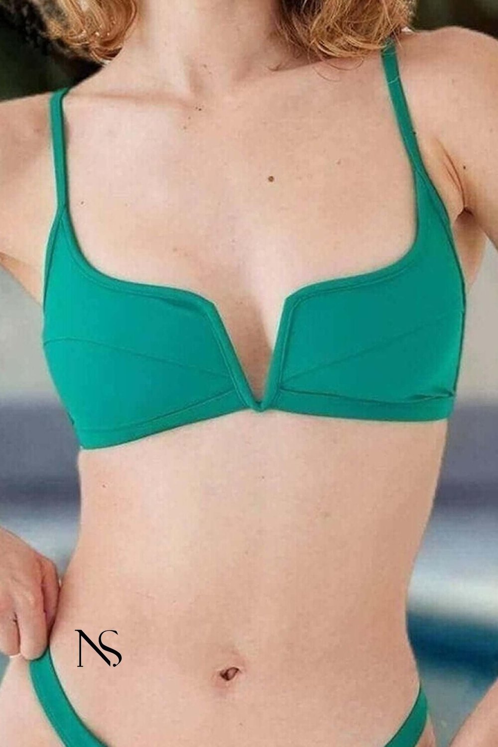 KENDALL Bikini Top - L / Lime Green