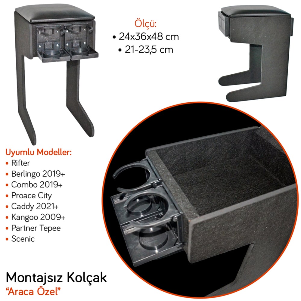 A.Kolçak 13 Rifter/Berlingo 19+/Combo 19+/Kangoo 09+/Caddy 21+/Partner Tepee/Scenic