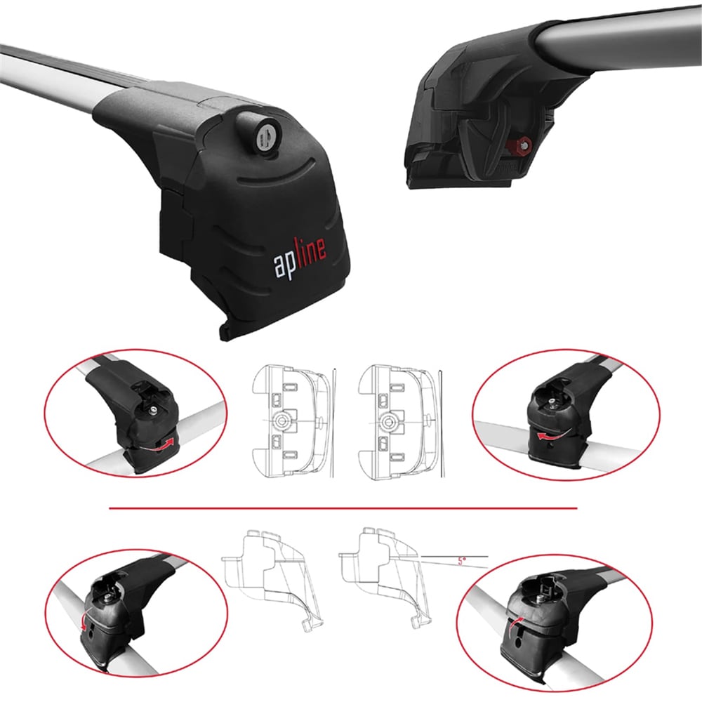 Ap Line ACE-2 221 V2 Gri Rifter /Berlingo/Combo/Doblo/Proace Ara Atkı Anahtarlı (Yapışık Araçlar)