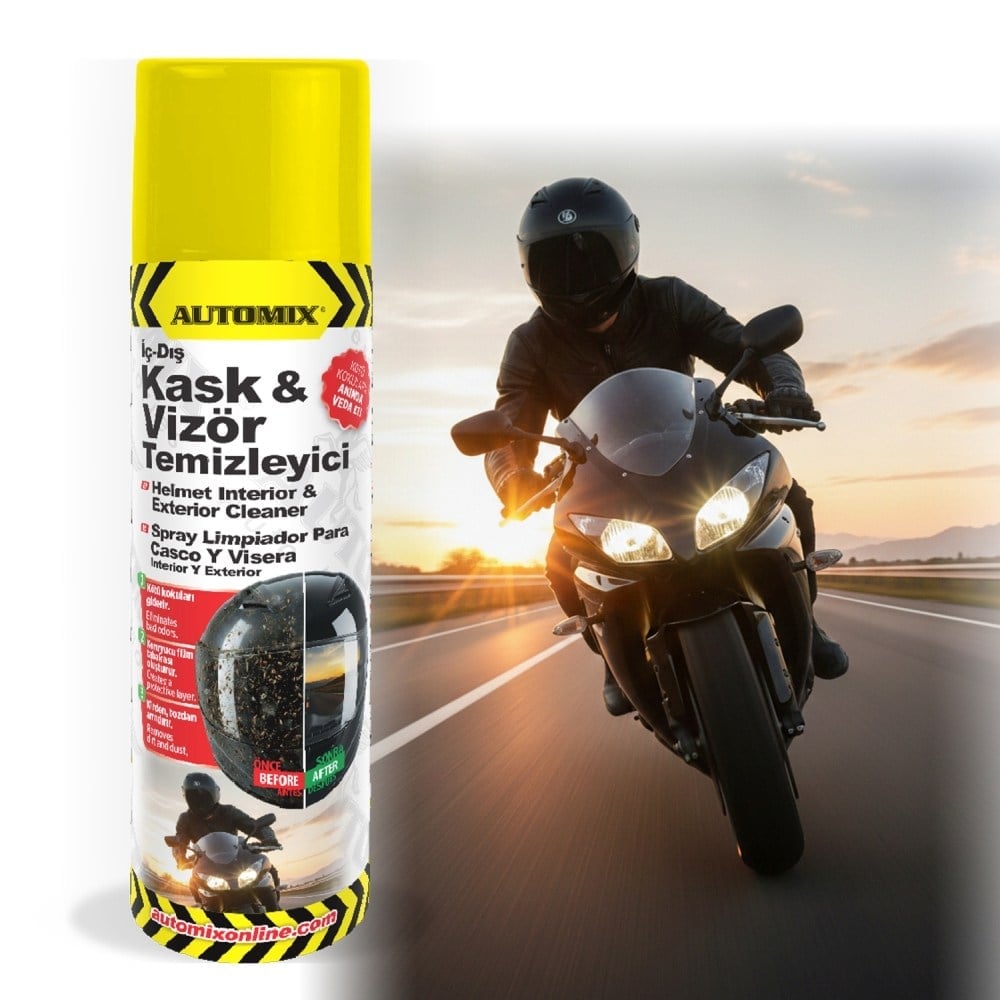 Automix İç-Dış Kask ve Vizör Temizleyici 300 ml 45004