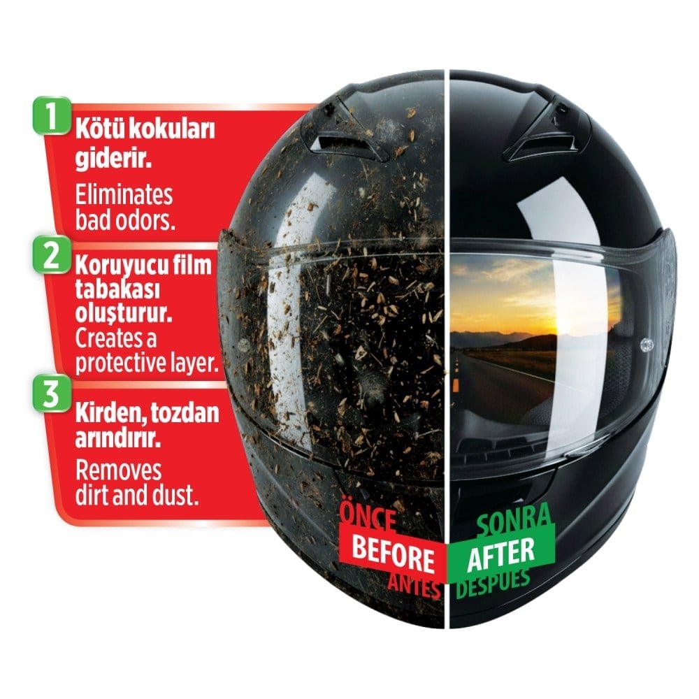 Automix İç-Dış Kask ve Vizör Temizleyici 300 ml 45004