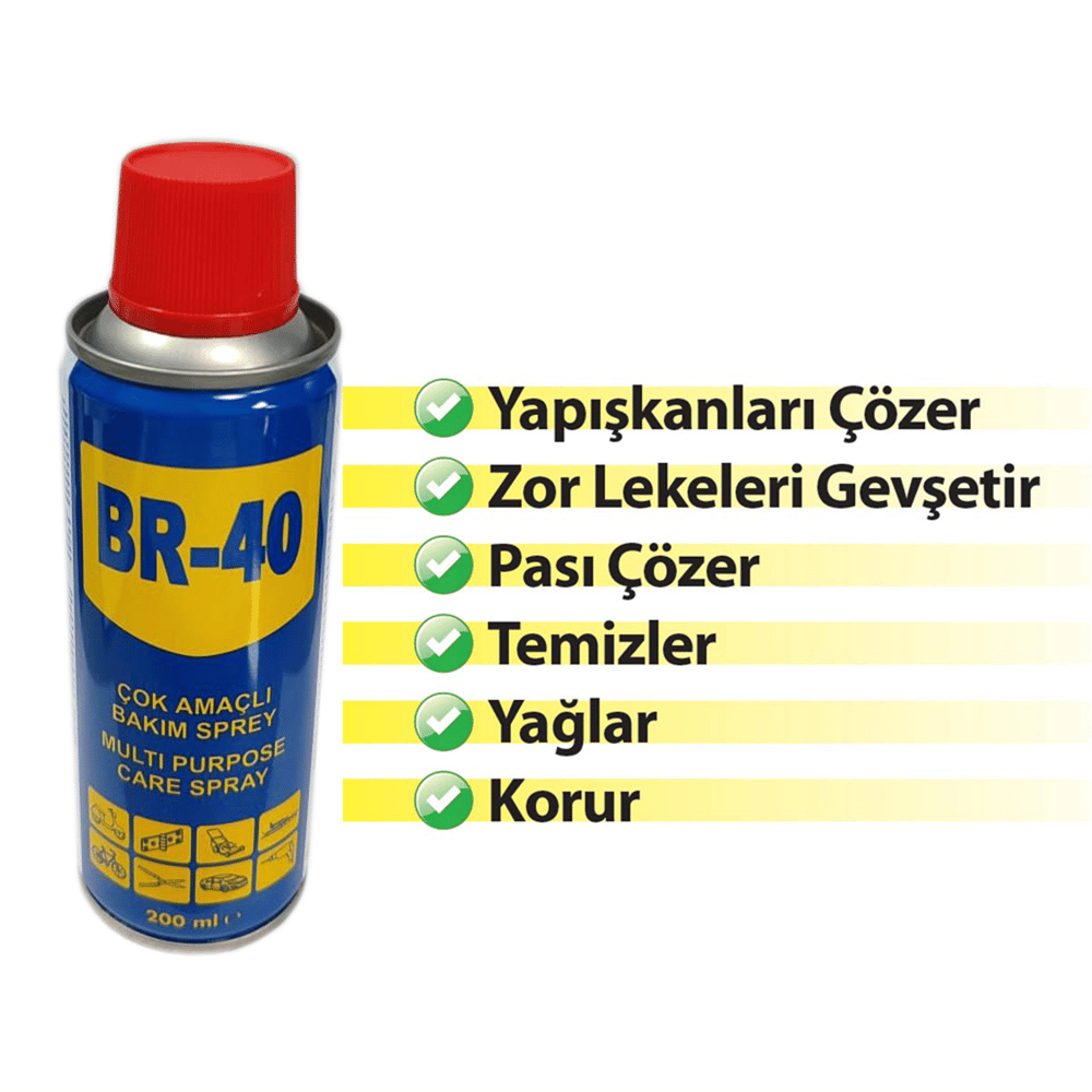 BR-40 Çok Amaçlı Bakım Spreyi 200 ml BR0850120