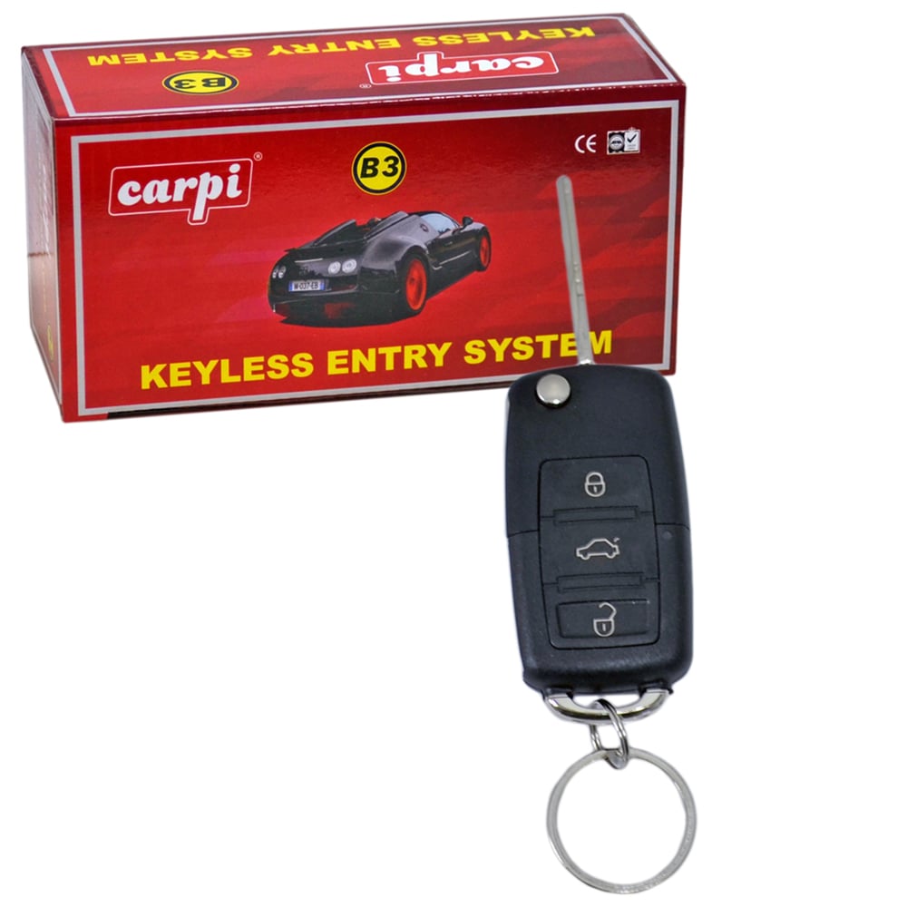 Carpi Açma Kapama 12V Susta Siyah Kumandalı 3 Tuşlu Sinyal Çıkışlı BR4602606
