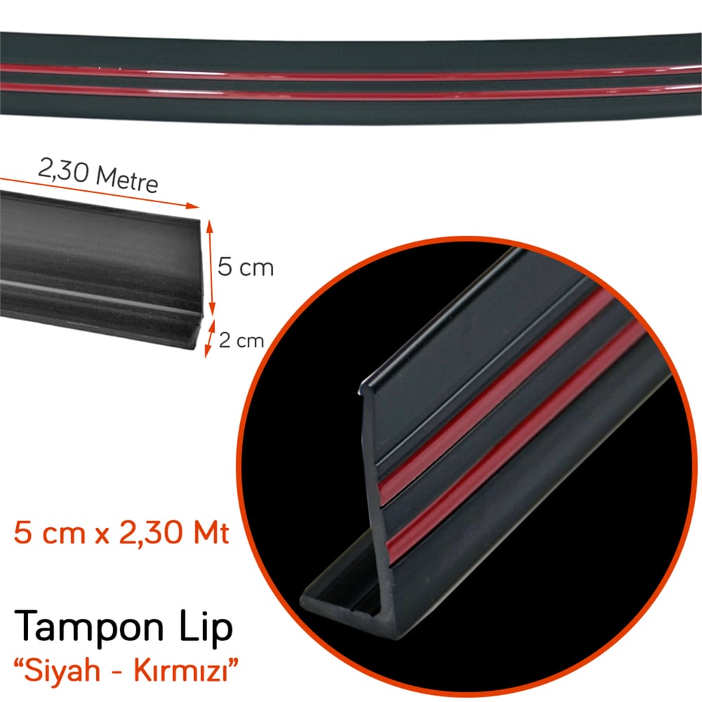 Carpi Tampon Lip Siyah-Kırmızı 5,5 cm x 2,30 mt SAL-146 BR2790121