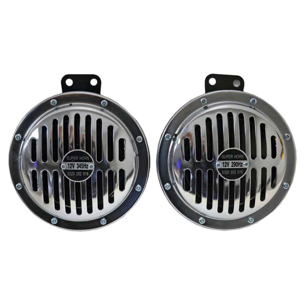 Carub 12V Süper Ton Korna 17,5 cm Jumbo Büyük Krom (290-345Hz) BR2751583