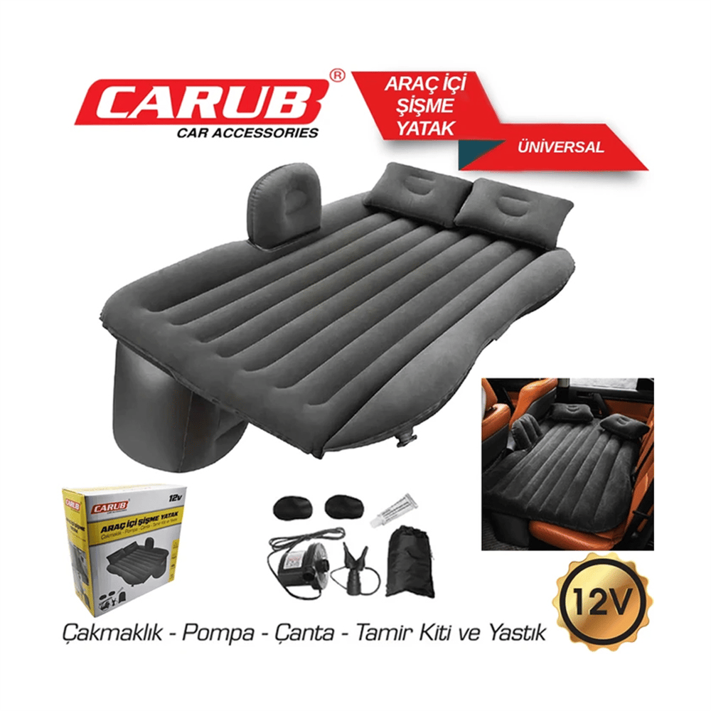 Carub Araç içi Şişme Yatak 12V (Pompa + Yastık Seti) BR4620645