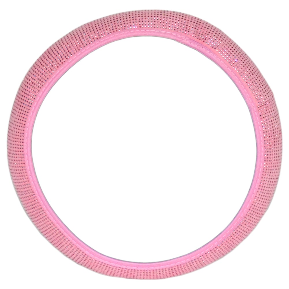 Carub Elastik Direksiyon Kılıfı Diamond 38 cm Pembe BR1842052