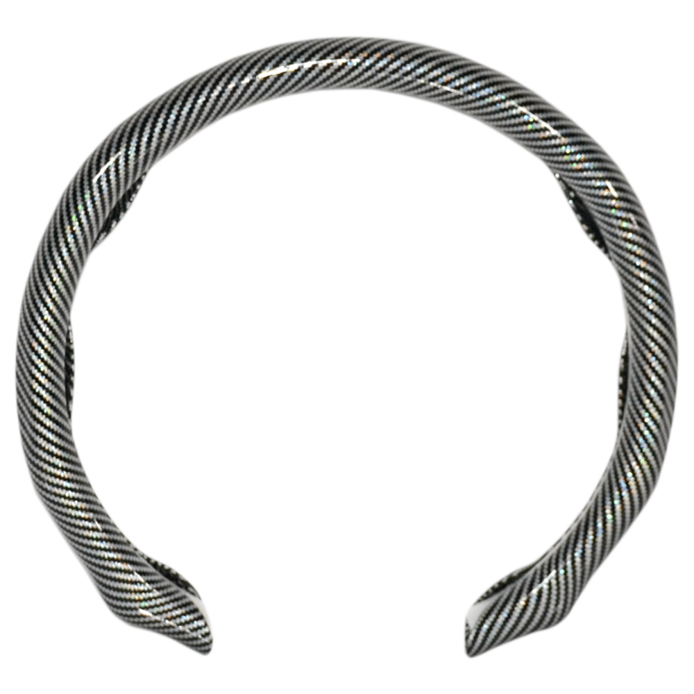 Carub Fiber Direksiyon Kılıfı Karbon Uzun Silver BR1850123