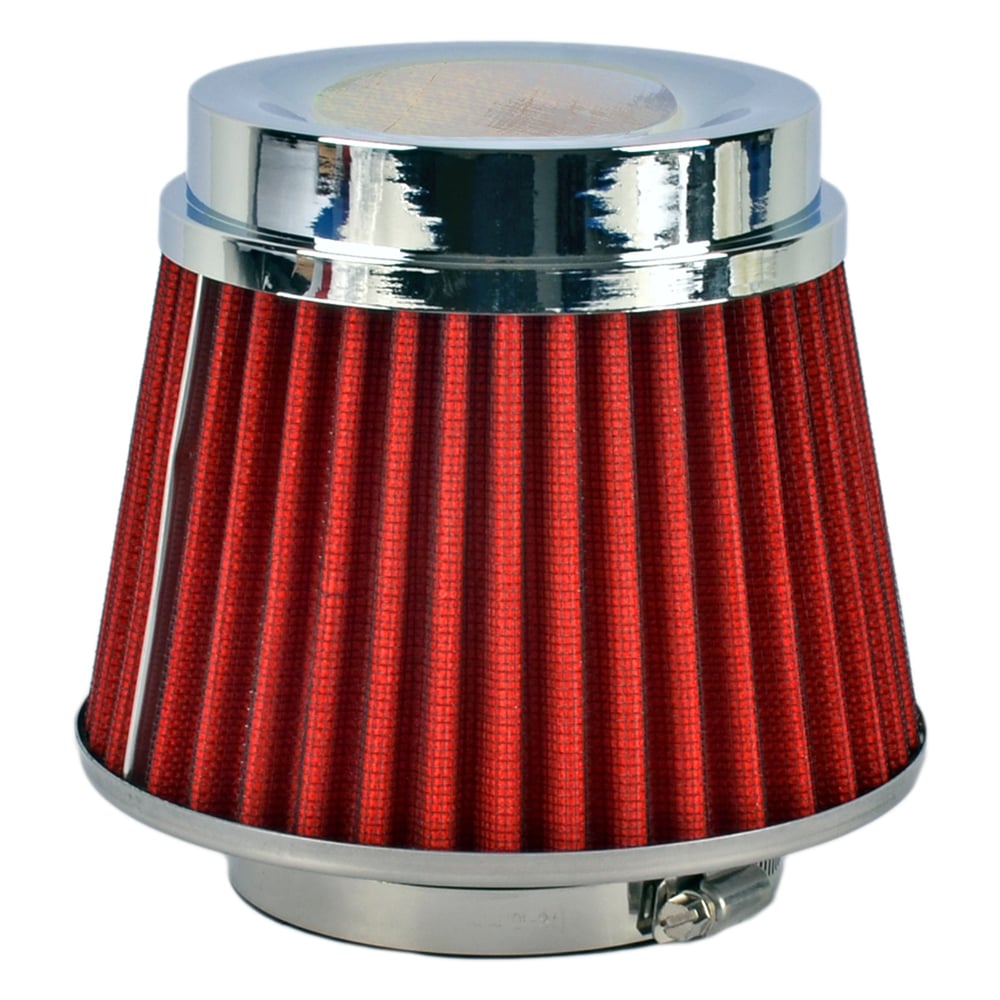 Carub Hava Filtresi Tuning Krom-Kırmızı 15cmx15,5cm (Giriş 2 Aparatlı) BR4686301