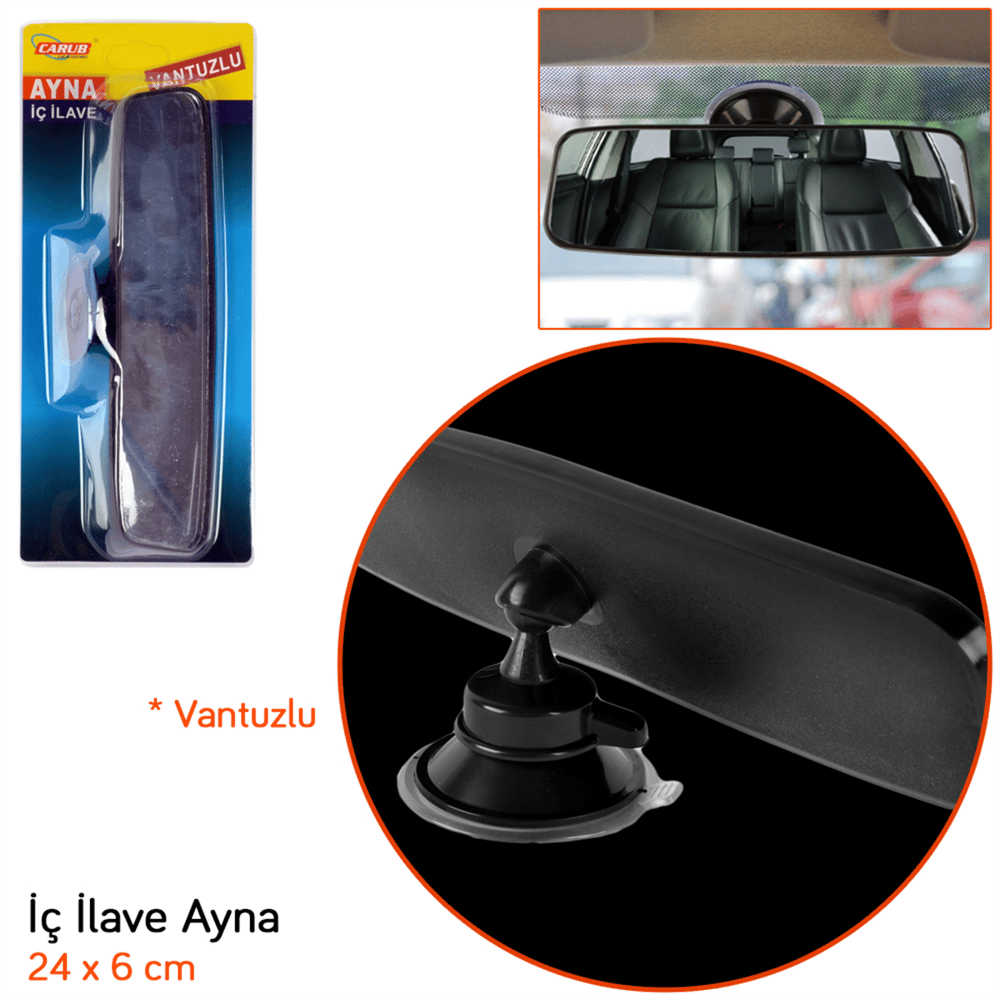 Carub İç İlave Ayna Vantuzlu 24 cm BR0221171