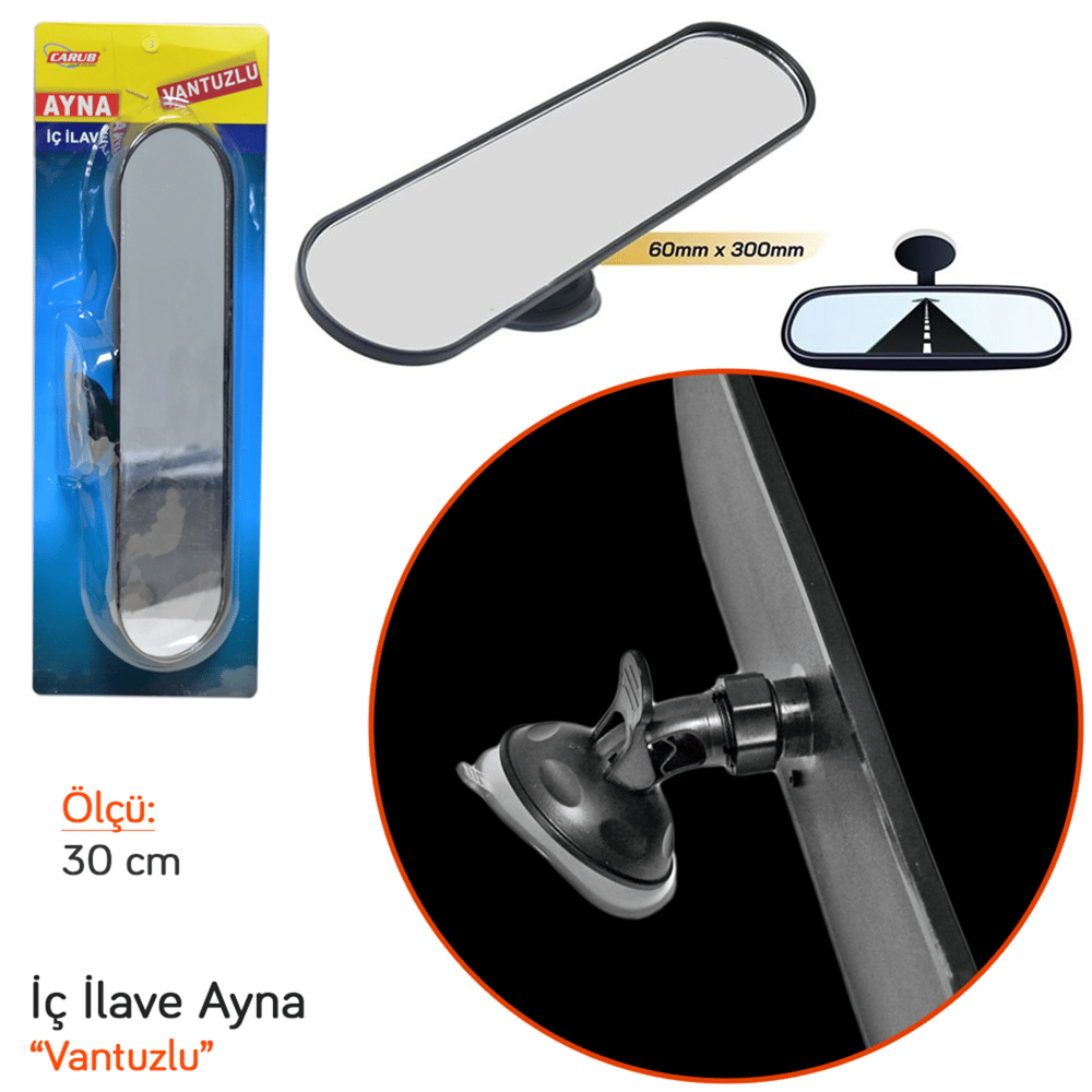 Carub İç İlave Ayna Vantuzlu 30 cm BR0221173