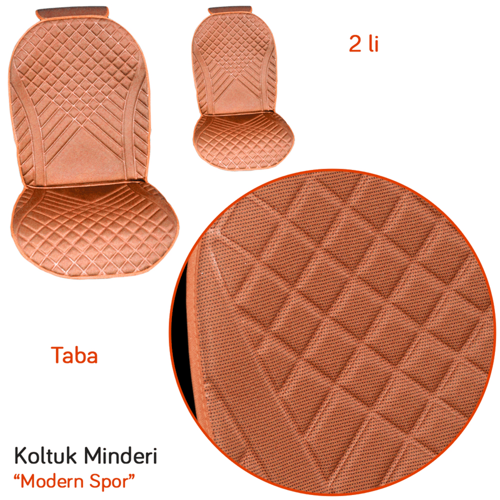 Carub Koltuk Minderi Modern Spor Taba 2 li BR4818106