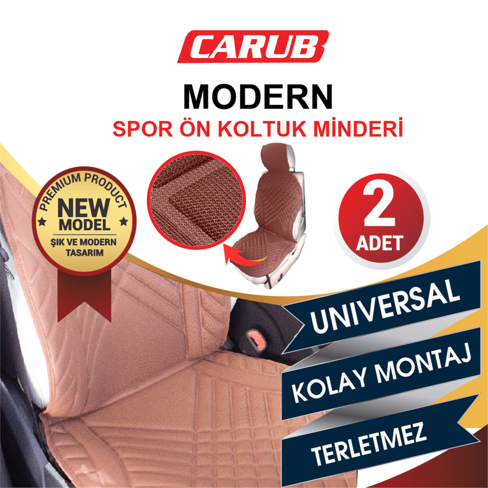 Carub Koltuk Minderi Modern Spor Taba 2 li BR4818106