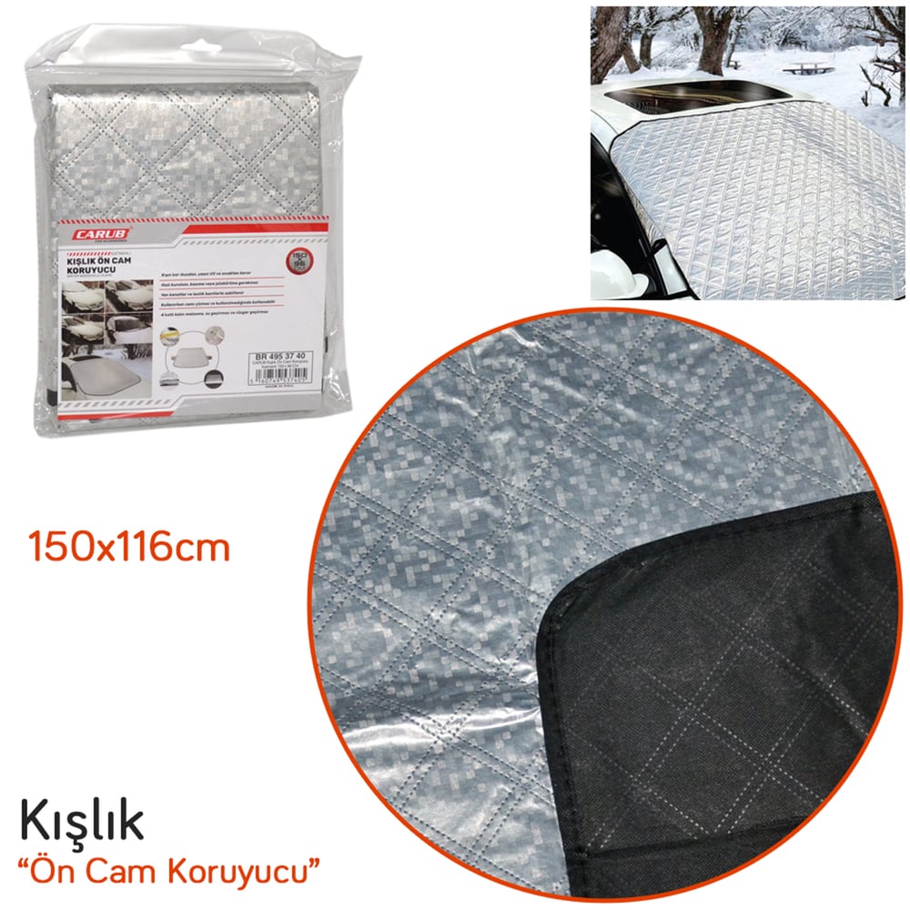 Carub Ön Cam Koruyucu Katmanlı Kışlık 150x116 cm BR4953740