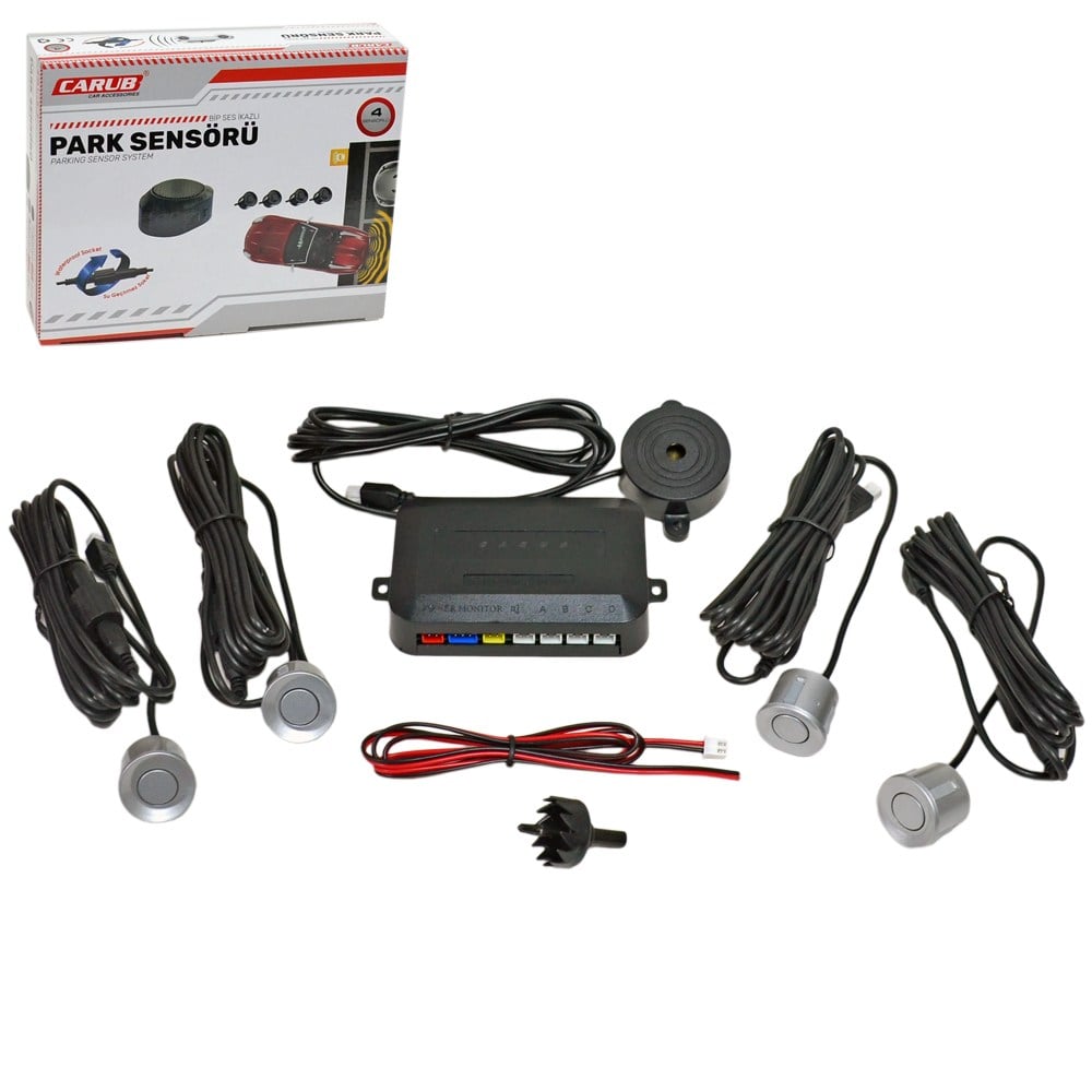 Carub Park Sensörü Ses İkazlı Gri 22 mm 4 lü BR0015921