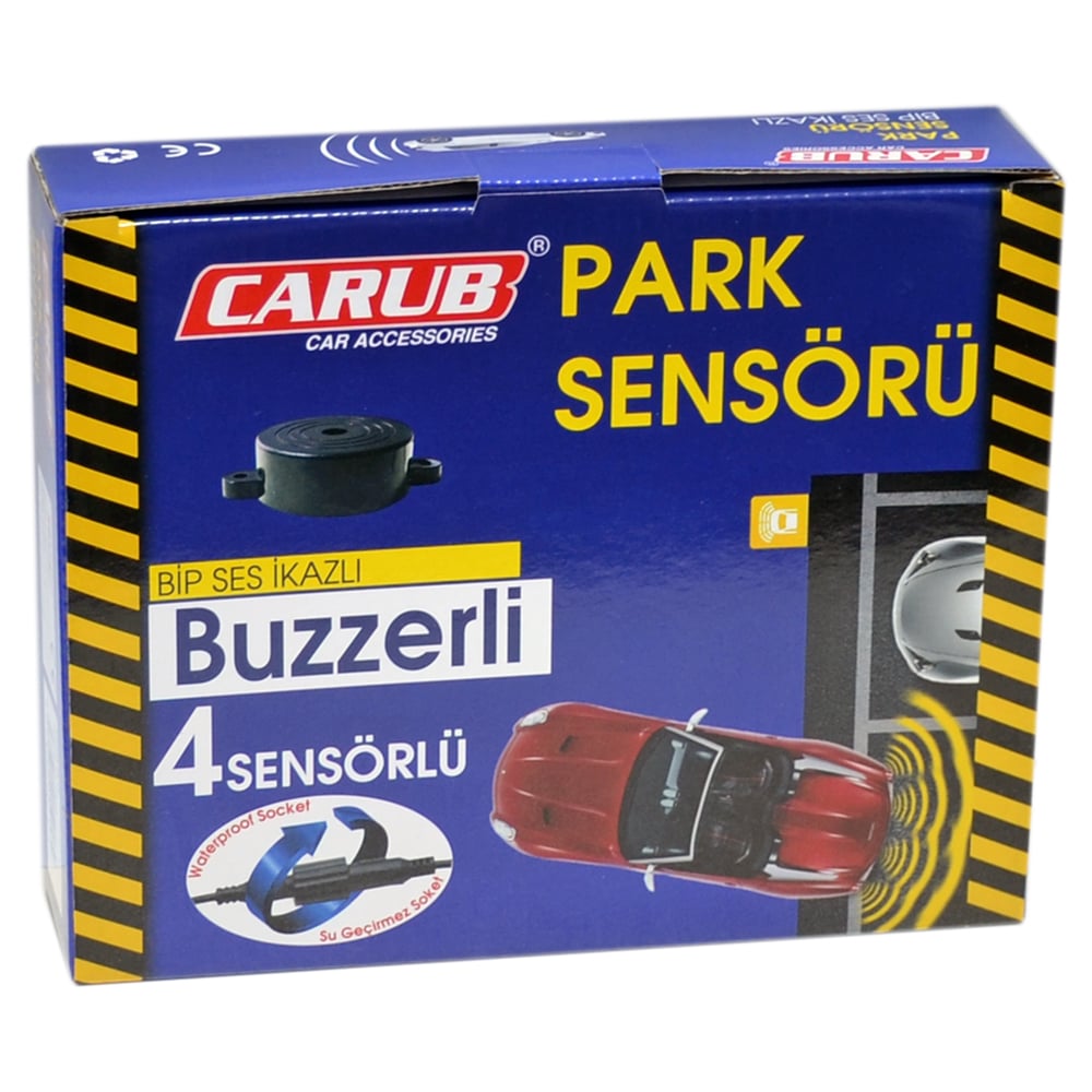 Carub Park Sensörü Ses İkazlı Siyah 18,5 mm 4 lü BR0015918