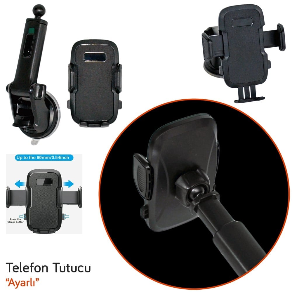 Carub Telefon Tutucu Uzatmalı Ayarlı Vantuzlu BR5901038