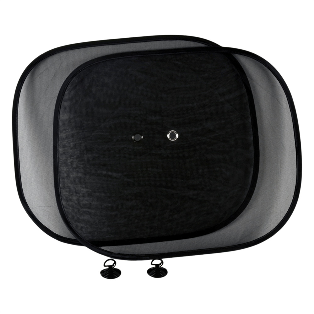 Carub Yan Cam Perde Düz Vantuzlu Siyah 2 li 44x38 cm BR4955504