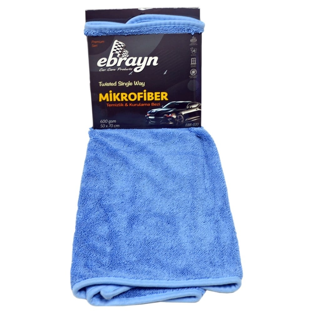 Ebrayn Mikrofiber Bez Twisted Tek Yönlü 600 gsm 50x70 cm Renkli EBR-020