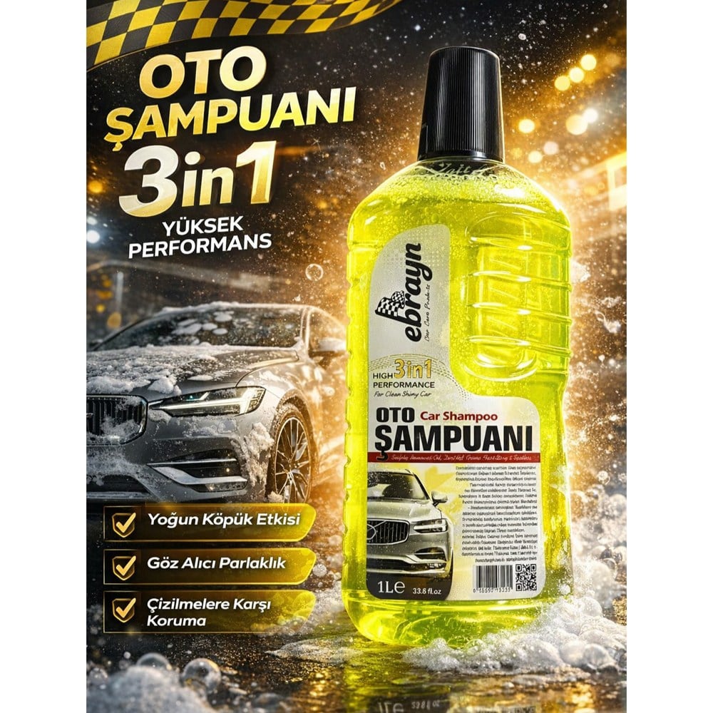Ebrayn Oto Şampuan 1000 ml