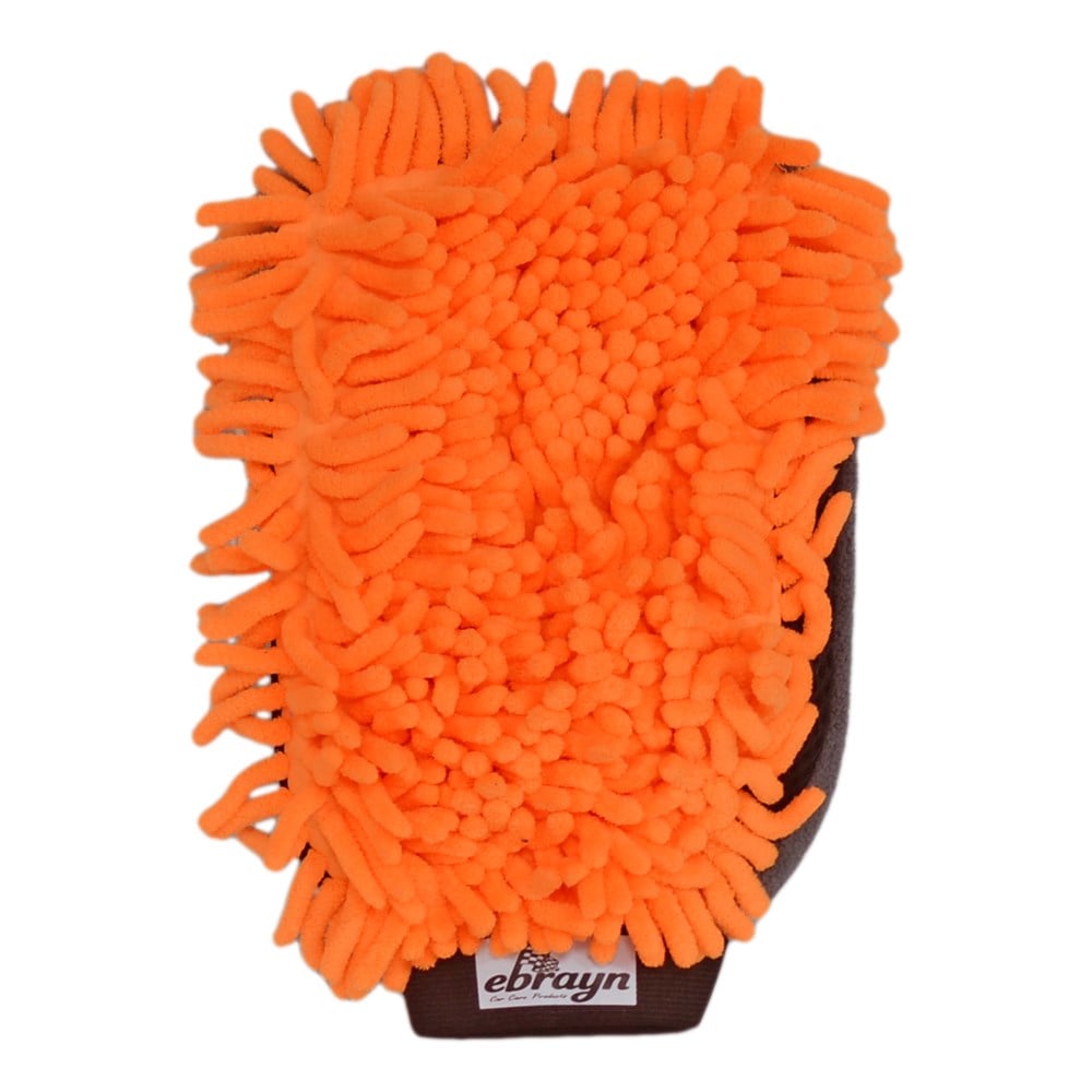 Ebrayn Oto Yıkama Eldiveni Premium Mikrofiber Çift Taraflı Su Geçirmez Renkli EBR-088