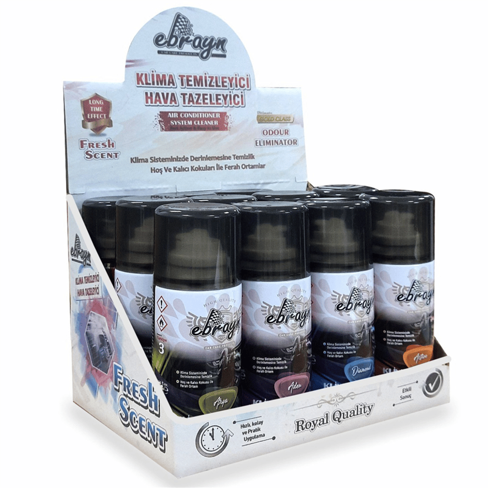 Ebrayn Aerosol Klima Temizleyici Hava Tazeleyici Kokulu 150 ml