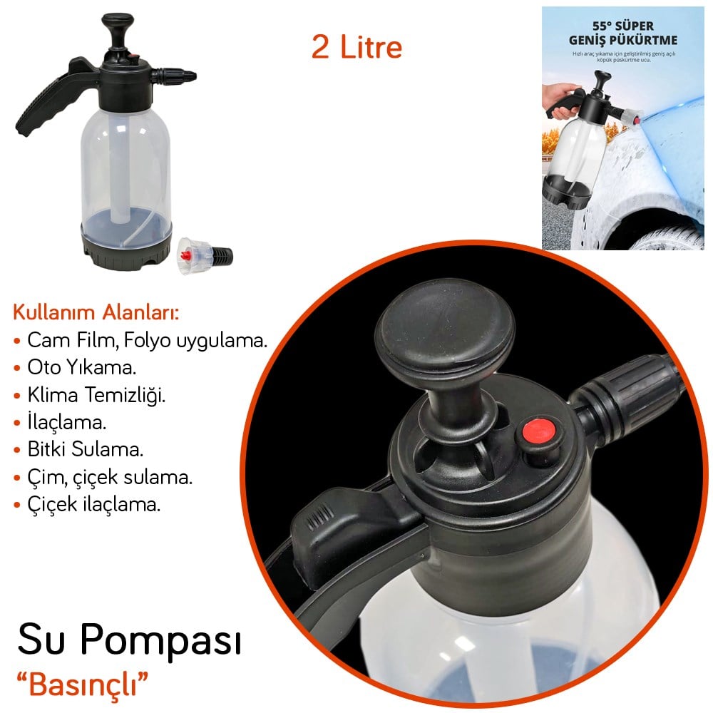 Ebrayn Su Pompası Basınçlı (Köpük Püskürtücü) 2 Lt EBR-528