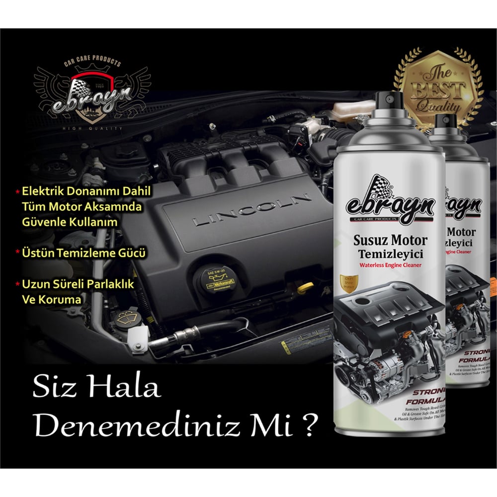 Ebrayn Aerosol Susuz Motor Temizleyici 500 ml