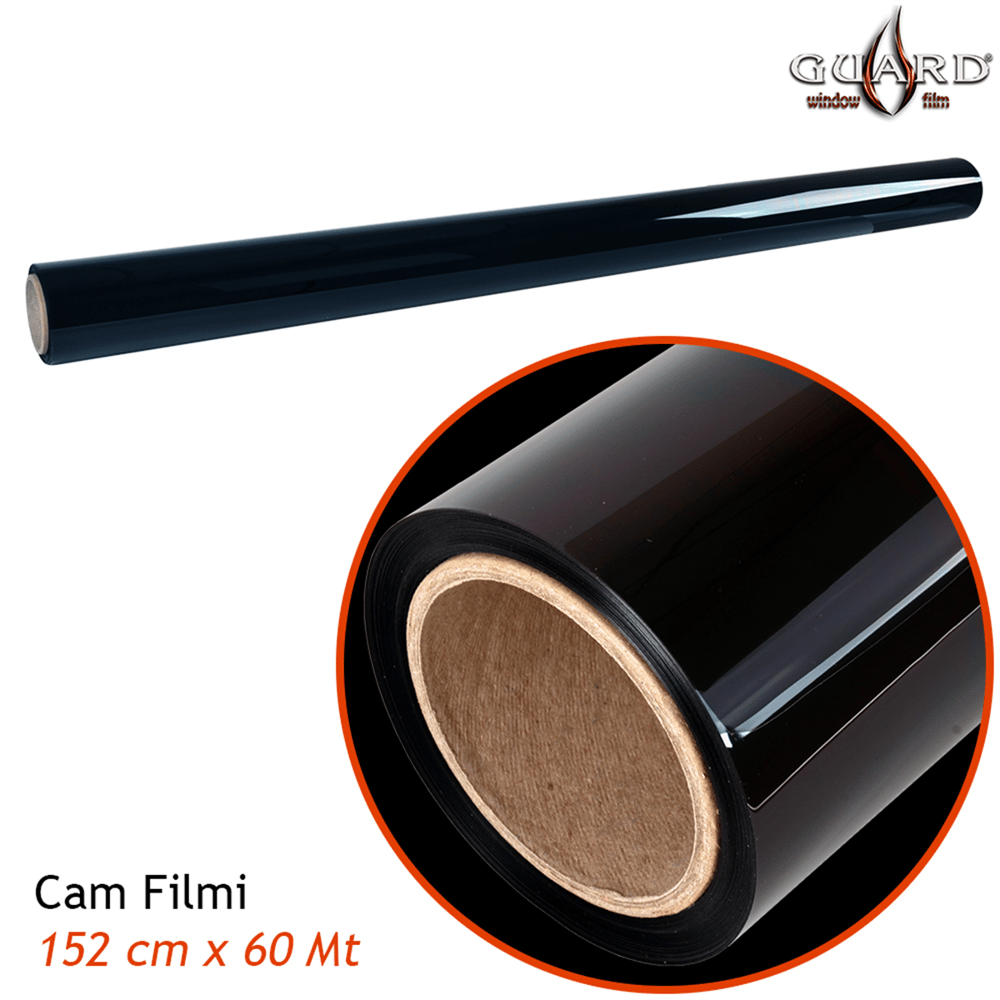 Guard GT-100 1 Ply Çizilmez 152 cm x 60 Mt %15 D.Black Cam Filmi