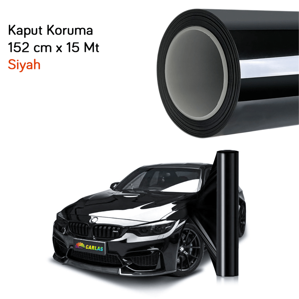 Guard Kaput Koruma Folyo Premium 152 cm x 15 Mt Siyah TPU (3 Katman-200 micron/7,5mil)