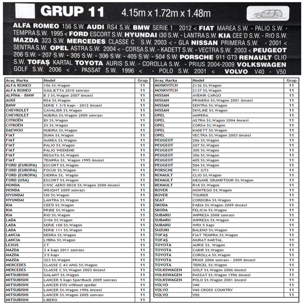 Guard Standart Grup 11 Oto Branda M