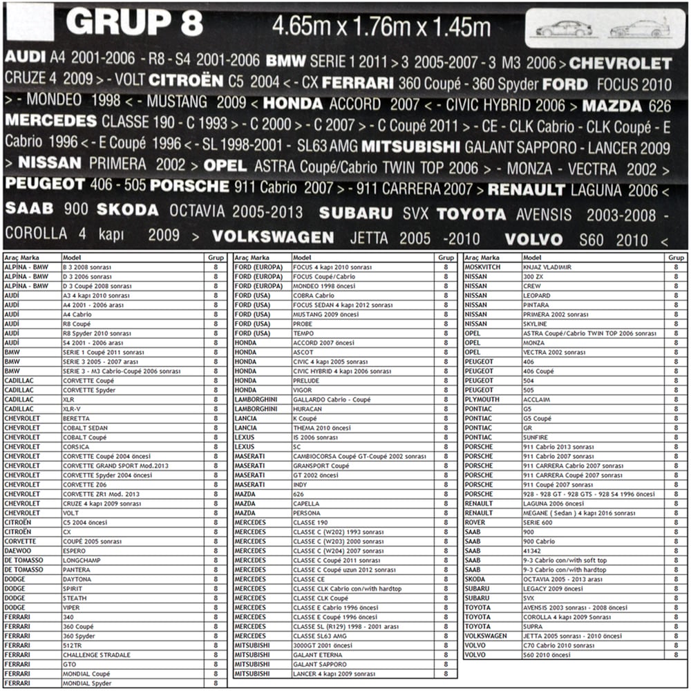 Guard Standart Grup 8 Oto Branda M