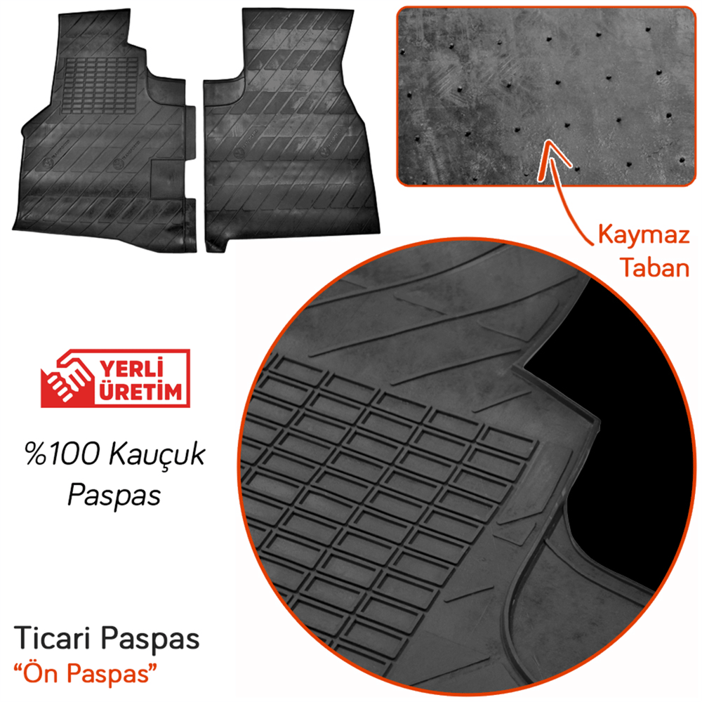 İmage Volkswagen Transporter T4 1995-2003 Kauçuk Paspas Ticari