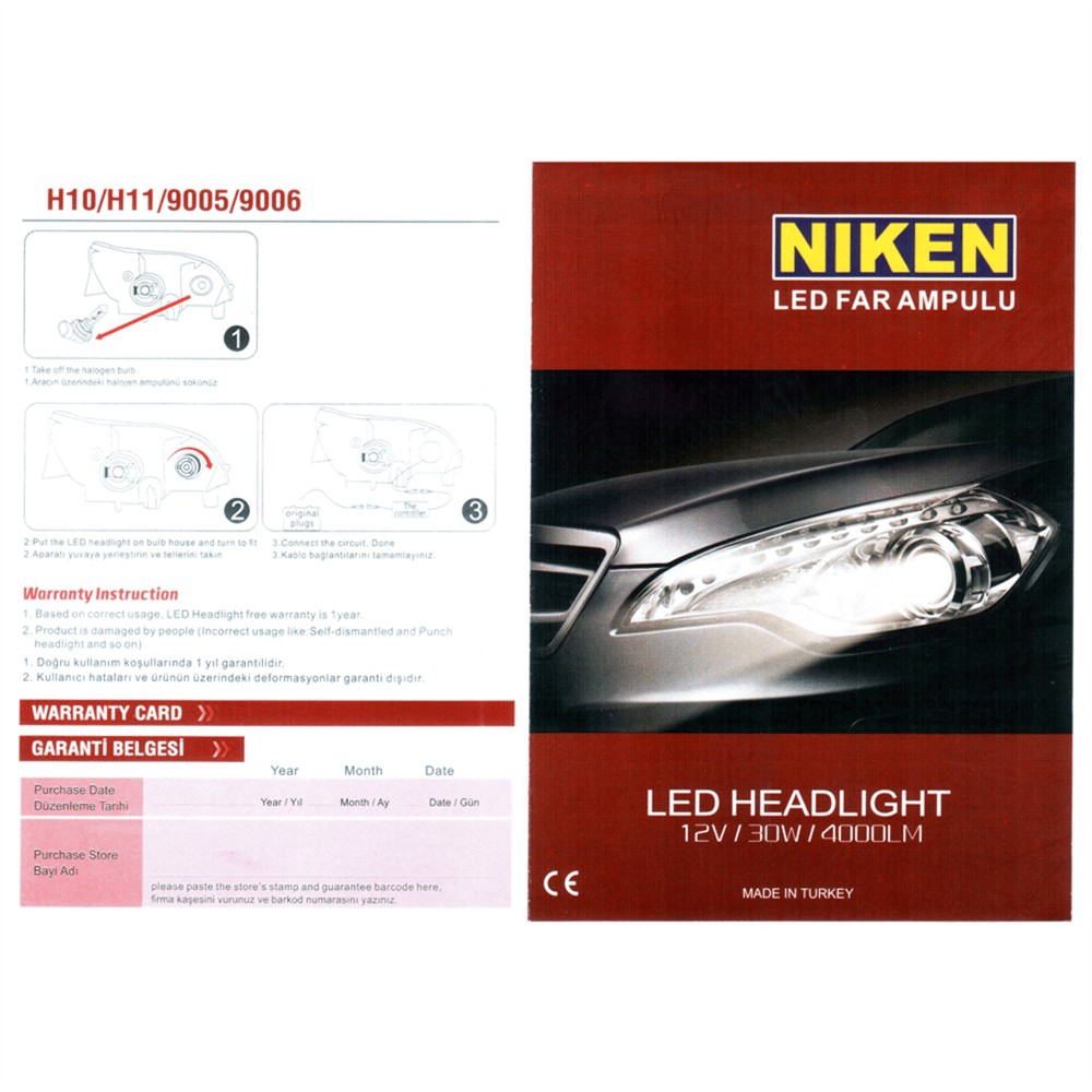 Niken H15 Led Xenon 6000K Evo Serisi 4000 LM