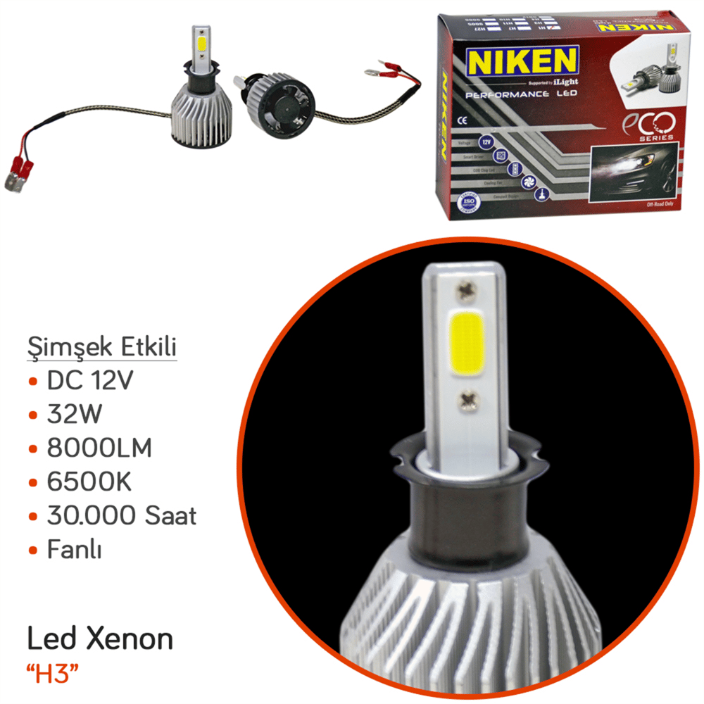 Niken H3 Led Xenon Eco Serisi 40W 4000 LM