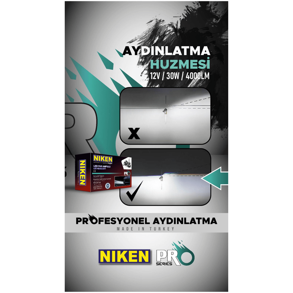 Niken H3 Led Xenon Pro Serisi 32W 3200 LM