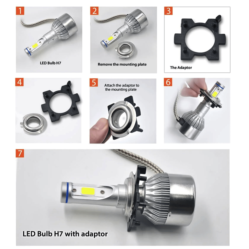 Niken H7 Lexus /Mazda/Toyota Led Far Montaj Adaptörü 061 001 01 07