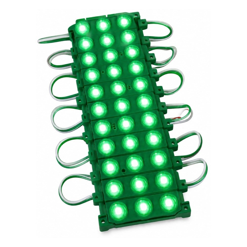 NYF Benmax 12V Parmak Lamba Modül Led 3 lü Yeşil 10 lu BX12 056