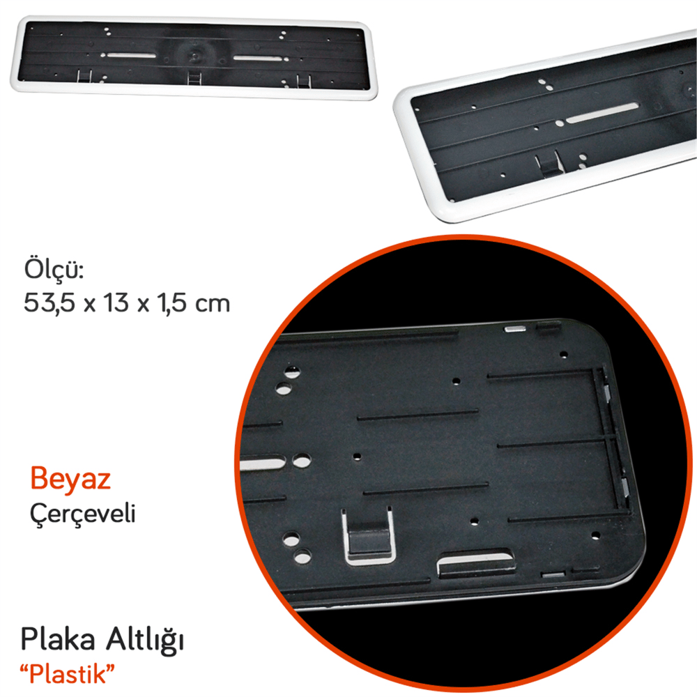 NYF Mefsa Plaka Altlığı Tak Kolay Uzun Beyaz (Tekli)