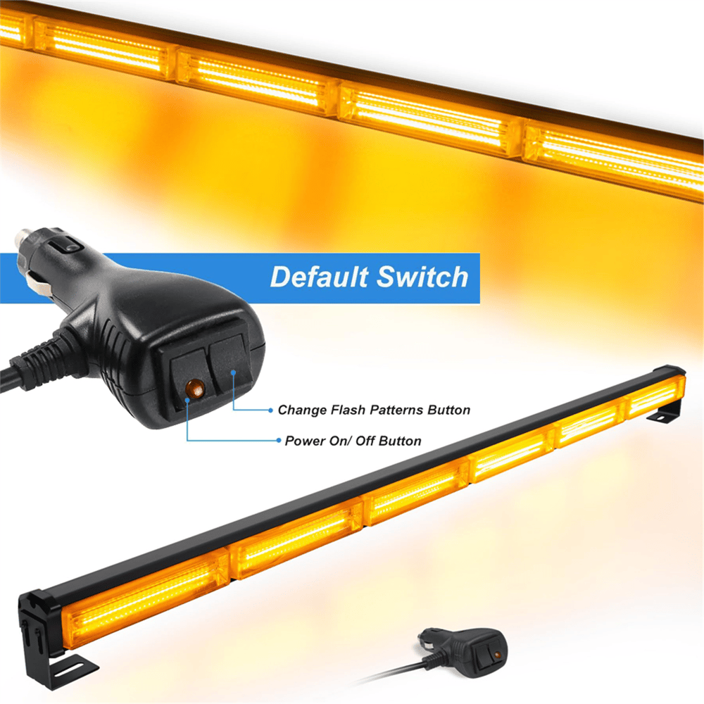NYF Off Road Led Bar 12-24V 108W 90 cm Cob Led Turuncu 12 Modlu Ayarlı 90x4x4 cm