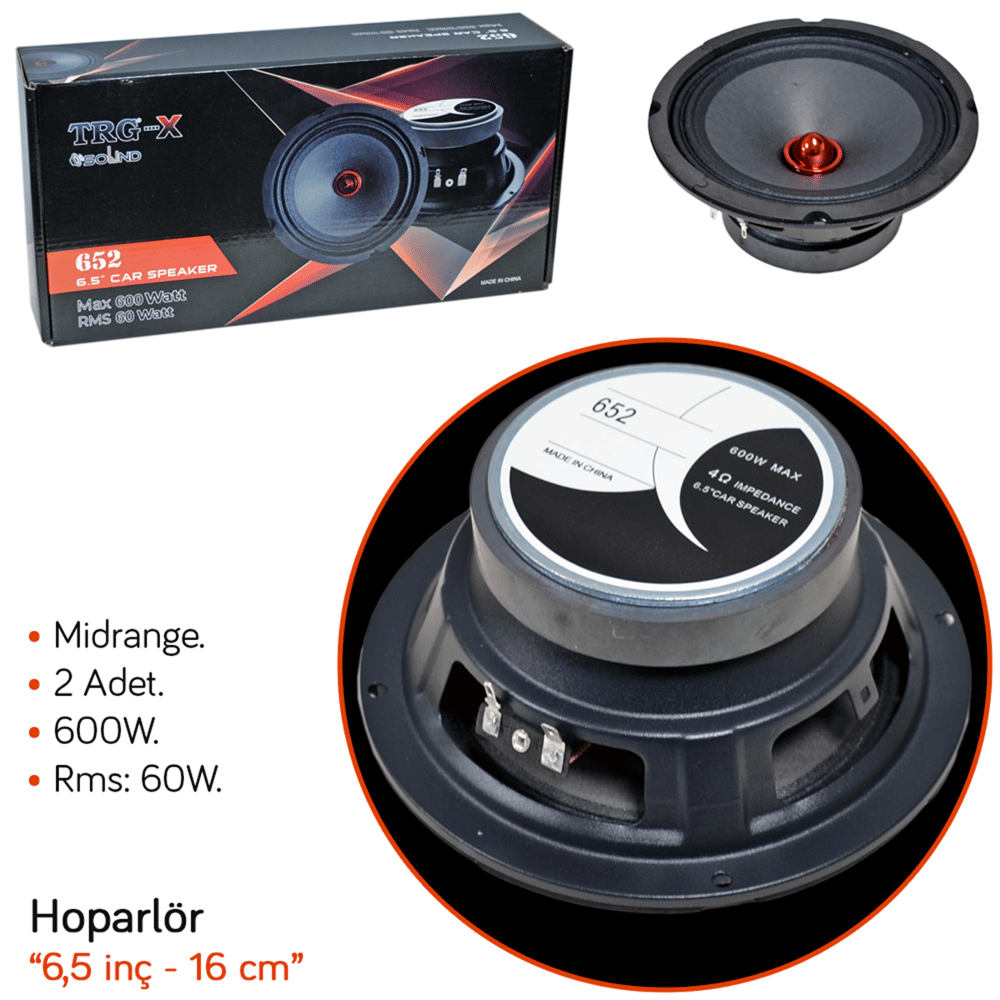 NYF TRG-X 652 Hoparlör 16 cm - 6,5 inç Midrange 600W (60W Rms)